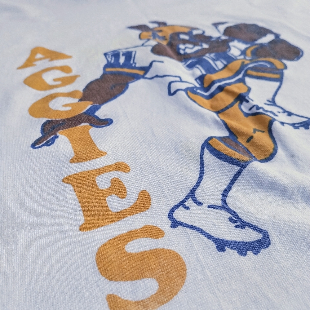 Vintage North Carolina A&T Aggies Football Short Sleeve White T Shirt Size XL - Picture 2 of 6